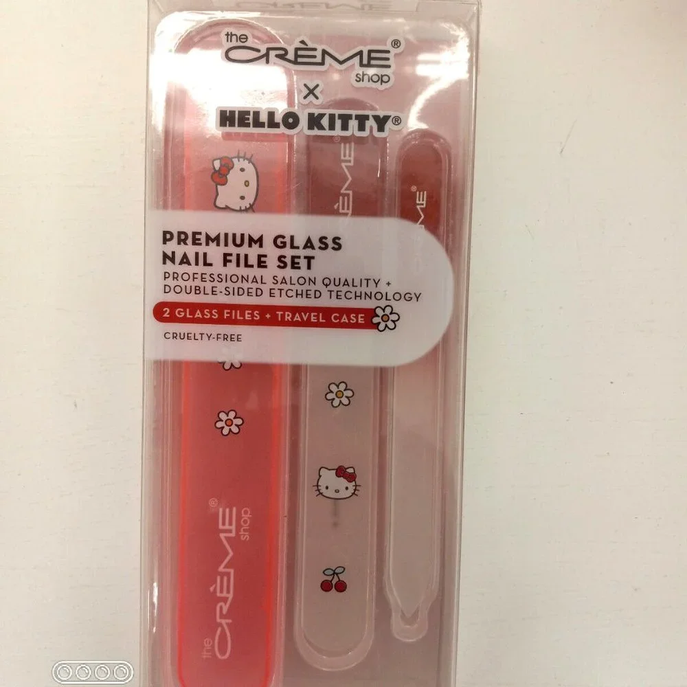Hello Kitty x Creme Shop Beauty Bundle Cotton Pad Jars Headband Nail File Set
